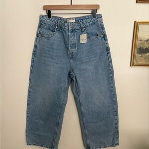 We the Free Deep Trance Dropped Boyfriend Blue Denim Jeans Women’s size 30 NWT